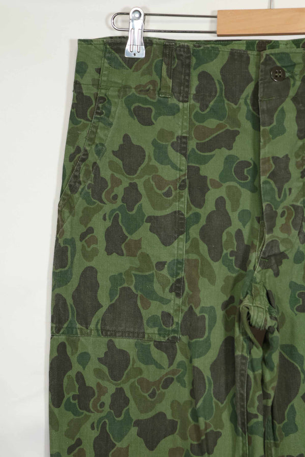1960年代〜70年代 韓国軍 フロッグスキン迷彩 パンツ ベイカーパンツカット 中古品