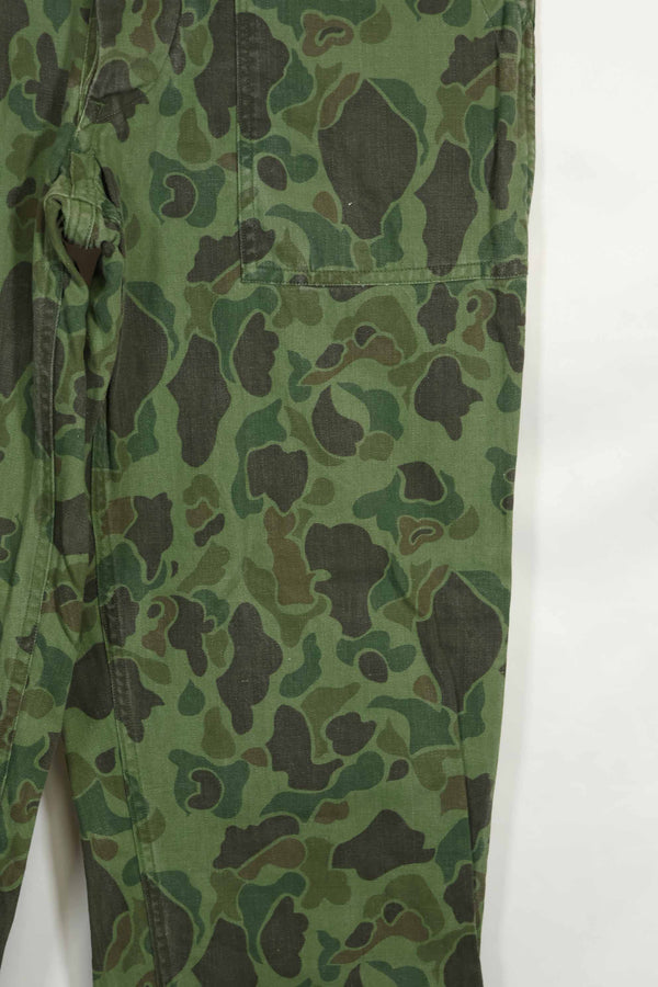 1960年代〜70年代 韓国軍 フロッグスキン迷彩 パンツ ベイカーパンツカット 中古品
