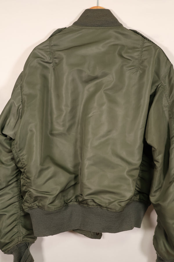 Real early 1960s USAF L2-B flight jacket with damaged ribs, no zipper slider