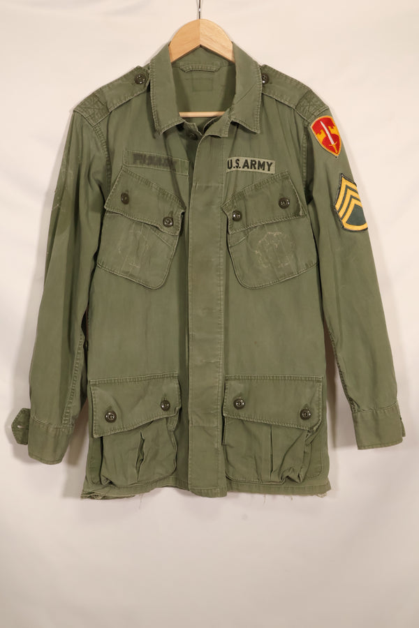 1962-64 Contract 1st Model Jungle Fatigue Jacket MACV Affiliation Used