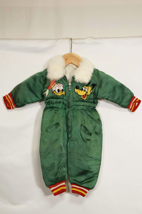 1950s Japanese souvenir for U.S. soldiers, children's flight suit with tiger, unused.