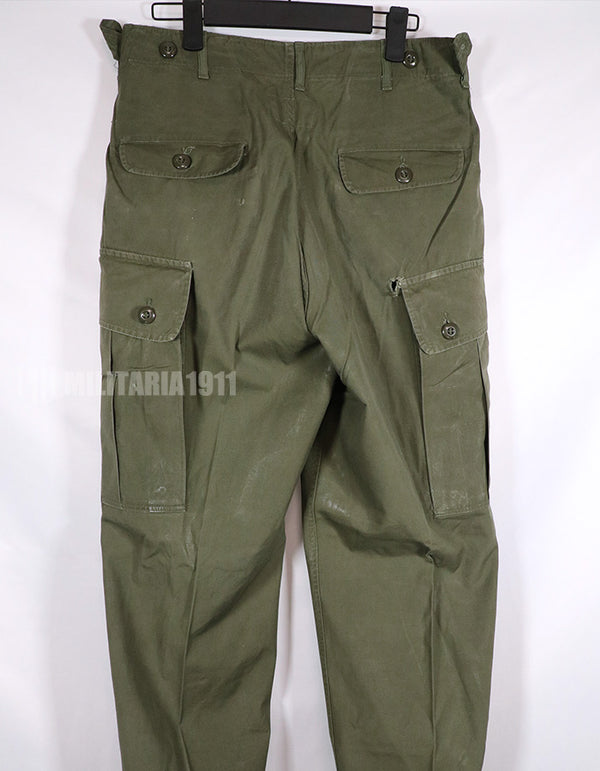 Real 1963 1st Model Jungle Fatigue Pants, long term storage, used.