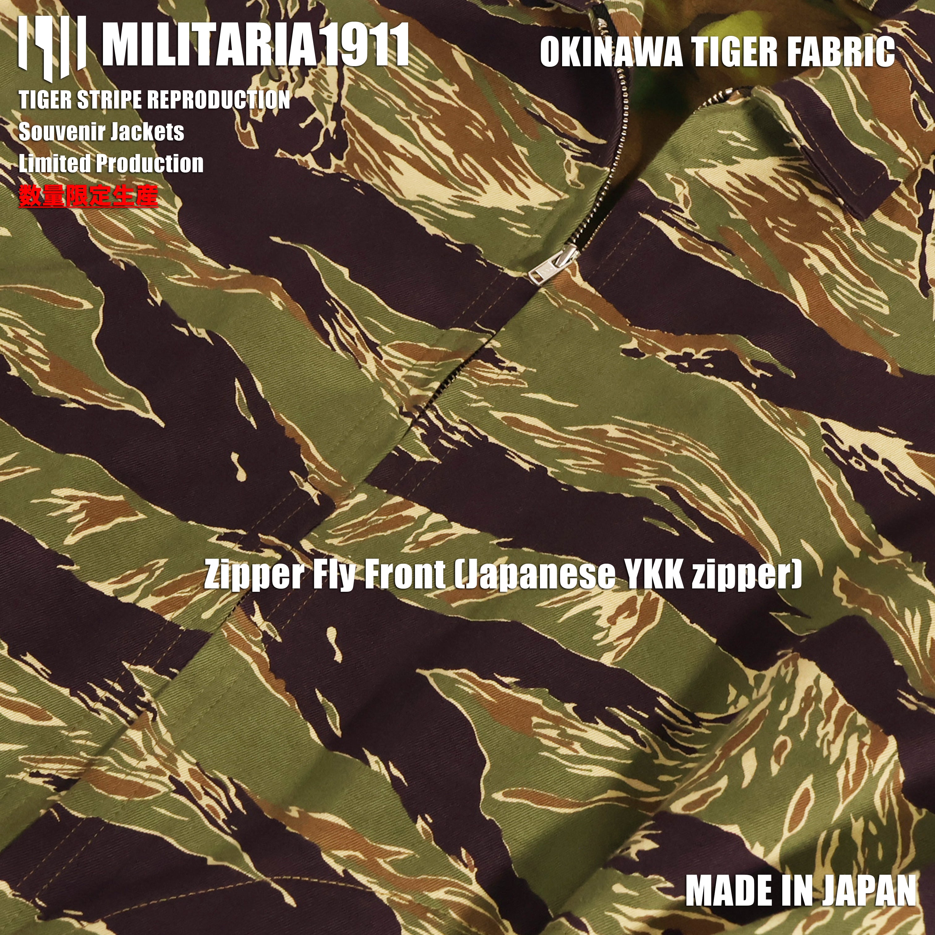 [Delivery in Early February 2027] MILITARIA 1911 2026 New Release  Okinawa Tiger Fabric  Souvenir Jacket　