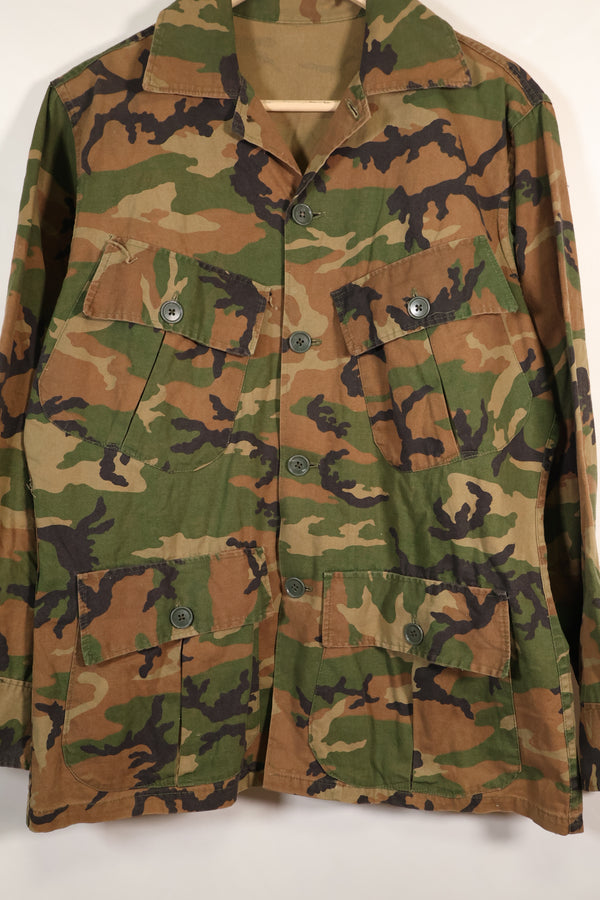 1970's Privately Procured Local Made US Military ERDL Camouflage Copy Fatigue Jacket, Used