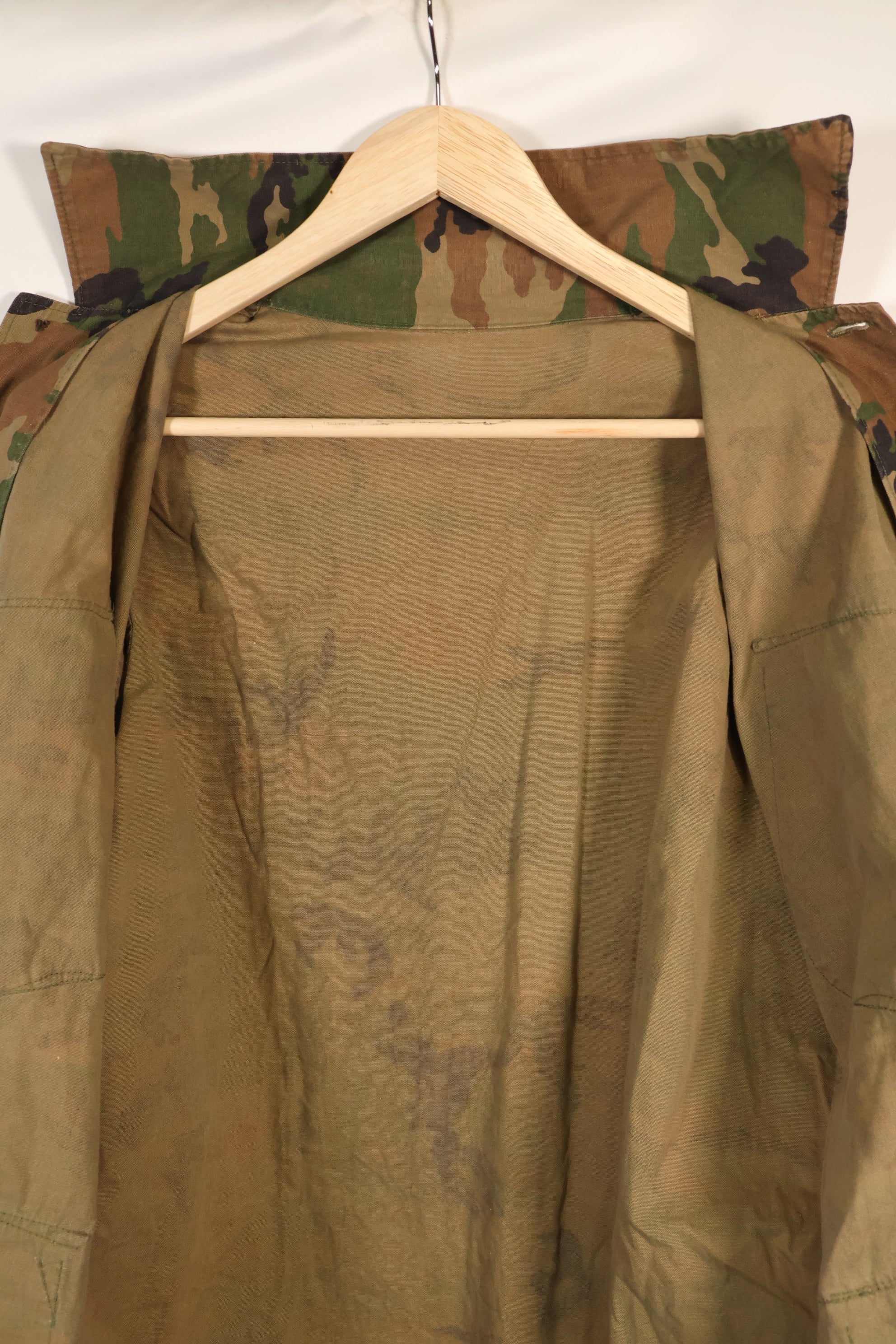 1970's Privately Procured Local Made US Military ERDL Camouflage Copy Fatigue Jacket, Used