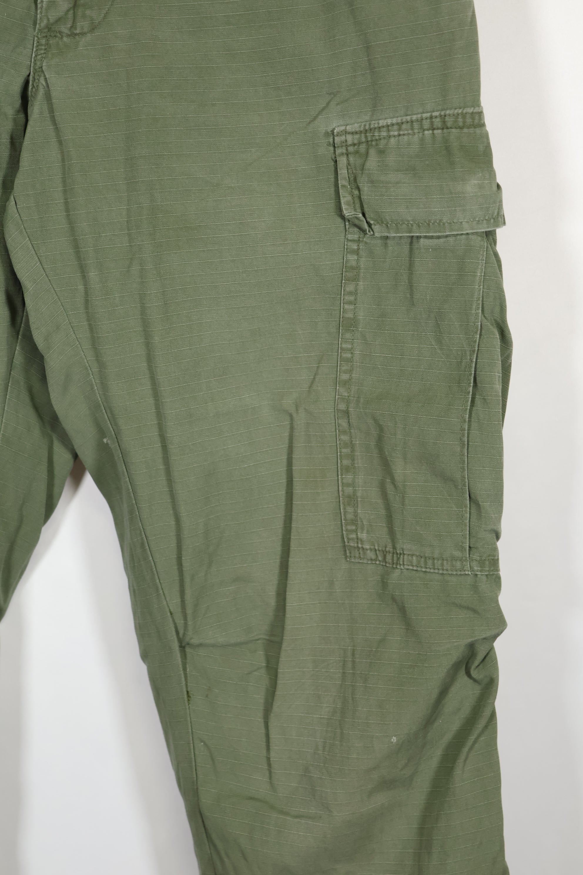 1968 4th Model Jungle Fatigue Pants, S-R, used, strong signs of use.