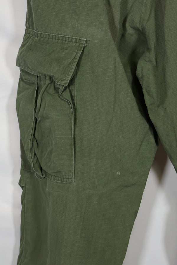 1968 4th Model Jungle Fatigue Pants, S-R, used, strong signs of use.