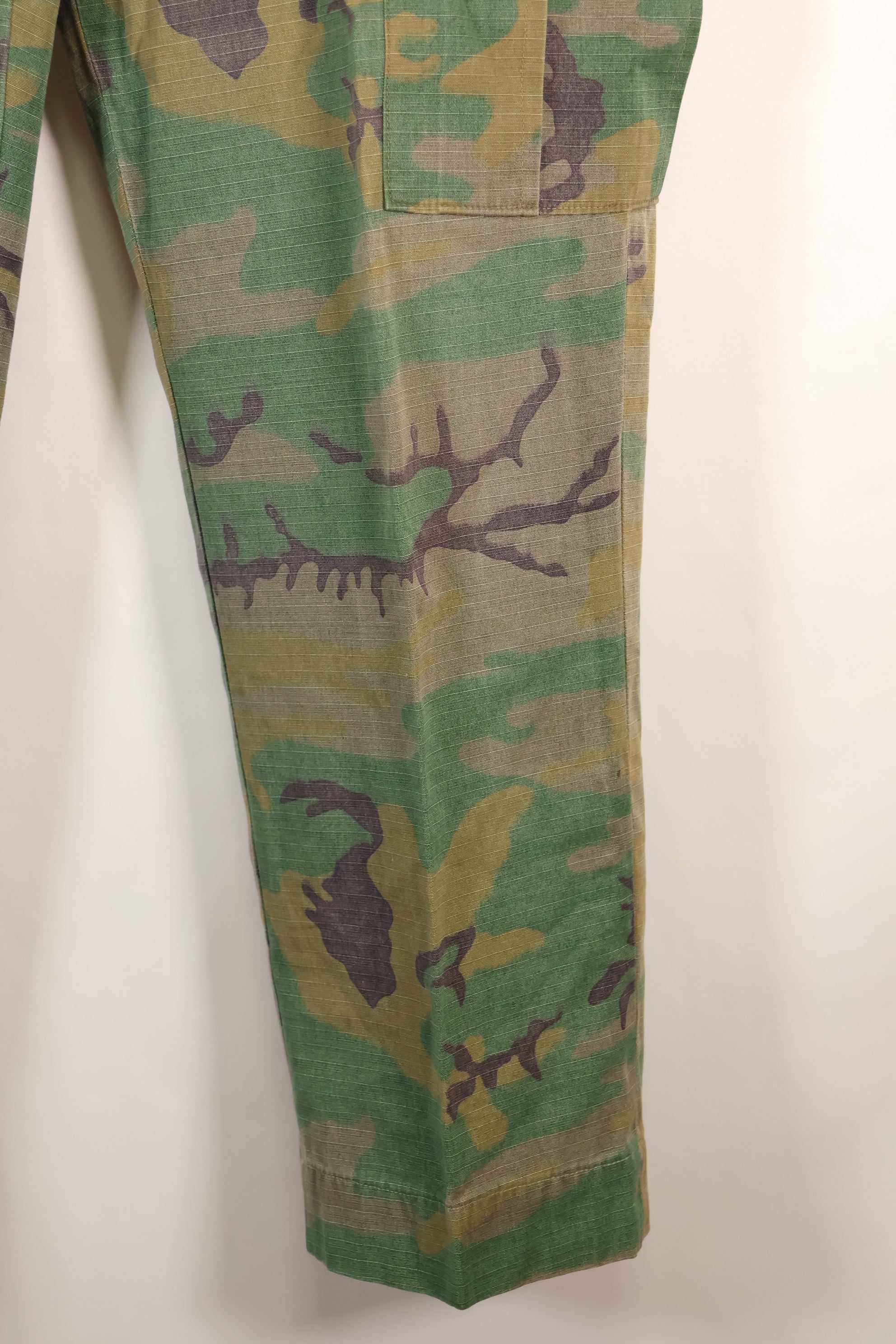 1970s Privately Procured Local Made US Army ERDL Camouflage Copy Fatigue Pants Used