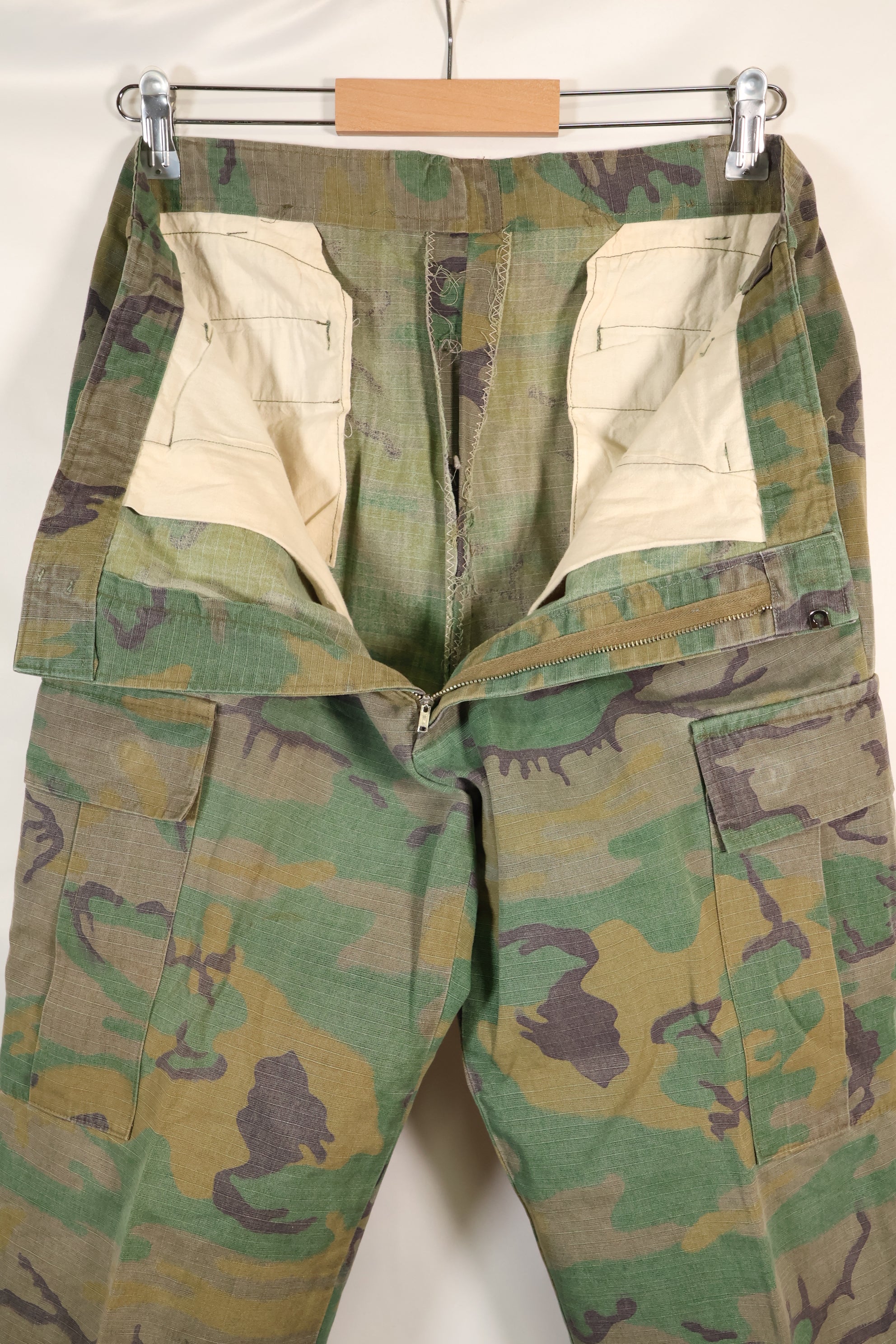 1970s Privately Procured Local Made US Army ERDL Camouflage Copy Fatigue Pants Used