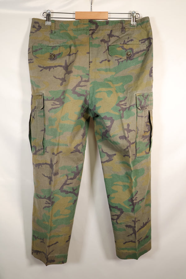 1970s Privately Procured Local Made US Army ERDL Camouflage Copy Fatigue Pants Used