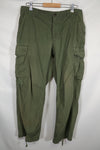 1969 4th Model Jungle Fatigue Pants, M-S, used, strong signs of use.