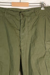 Estimated 1965 contract L-S 2nd Model Jungle Fatigue pants, good condition, used.