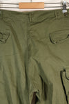 Estimated 1965 contract L-S 2nd Model Jungle Fatigue pants, good condition, used.