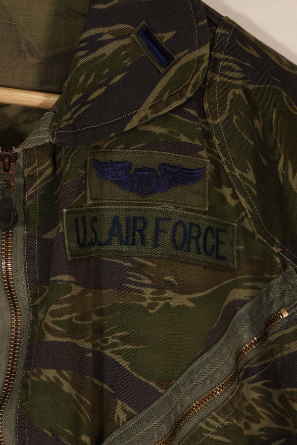 Real Fabric USAF TYPE K2-B Tiger Stripe Flight Suit Used