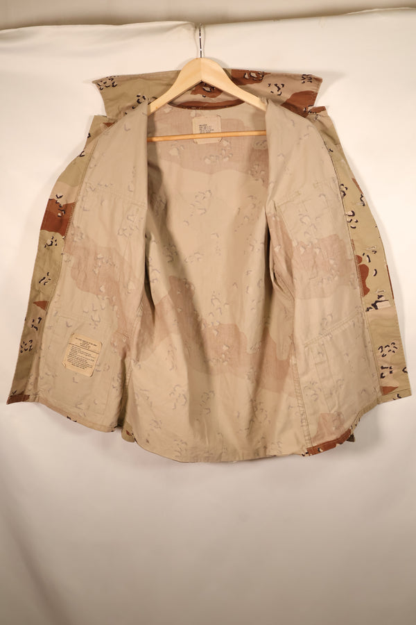 1990 Contract, S-R, U.S. Navy, US NAVY, Individual Item, 6C Desert Color, Chocolate Chip Camo Jacket, Used