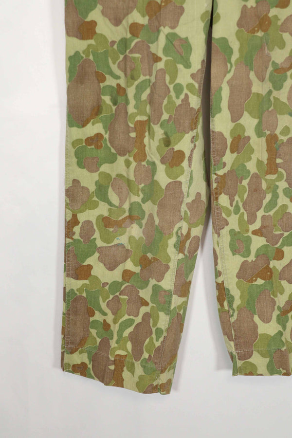 Real Fabric Frogskin Camouflage Pants Duck Hunter Used