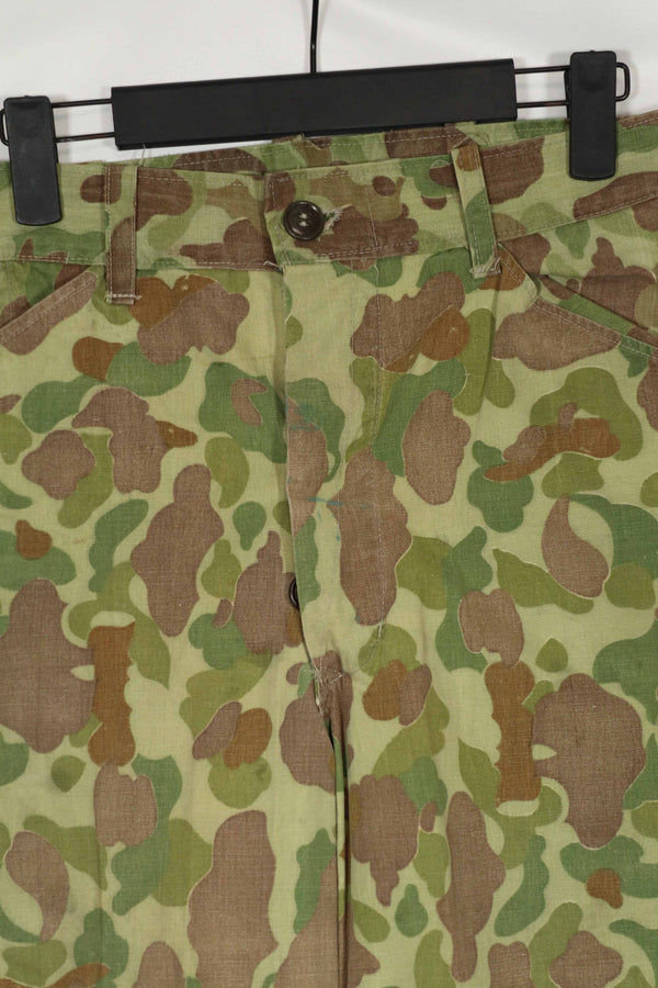 Real Fabric Frogskin Camouflage Pants Duck Hunter Used