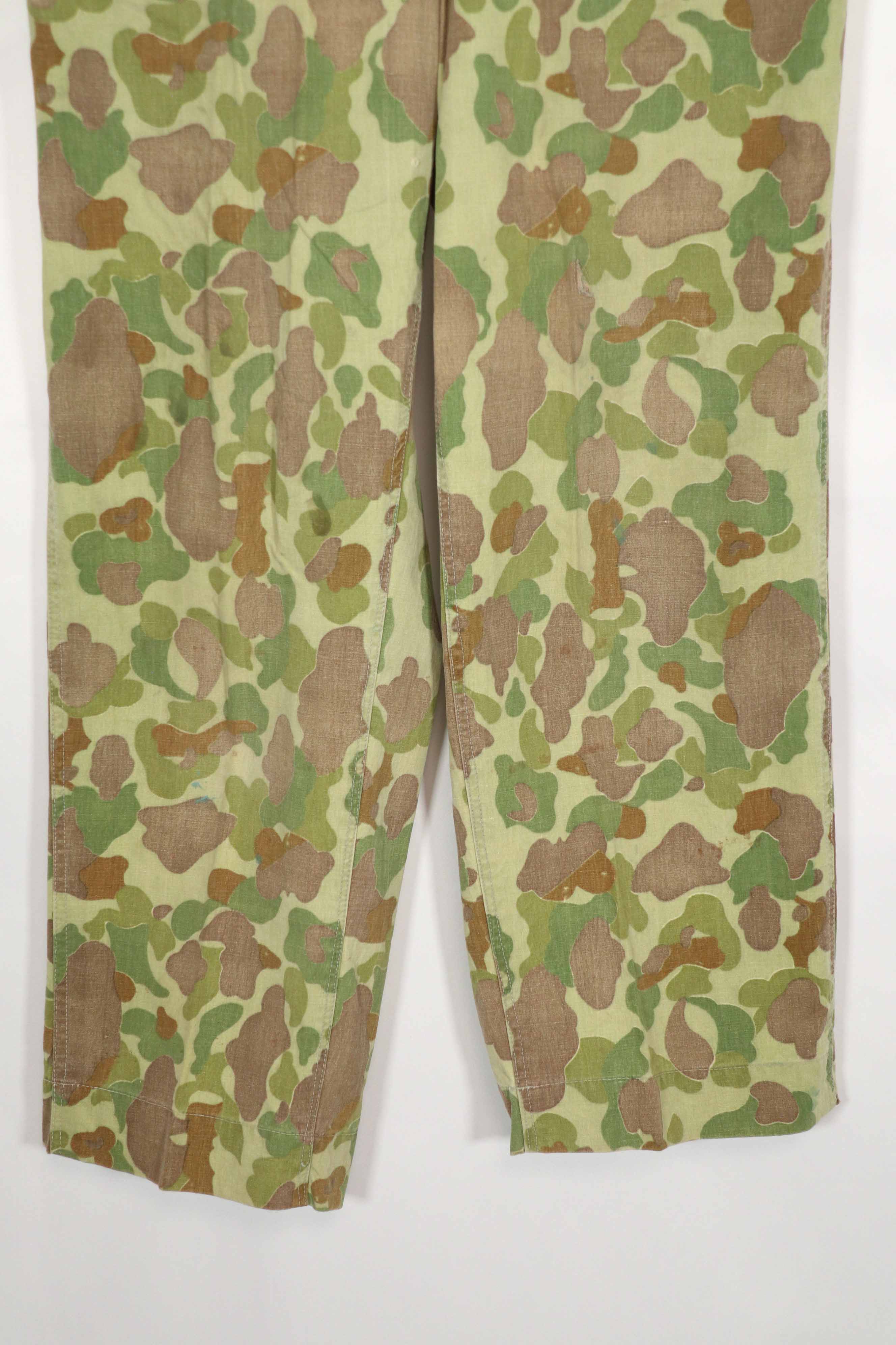 Real Fabric Frogskin Camouflage Pants Duck Hunter Used