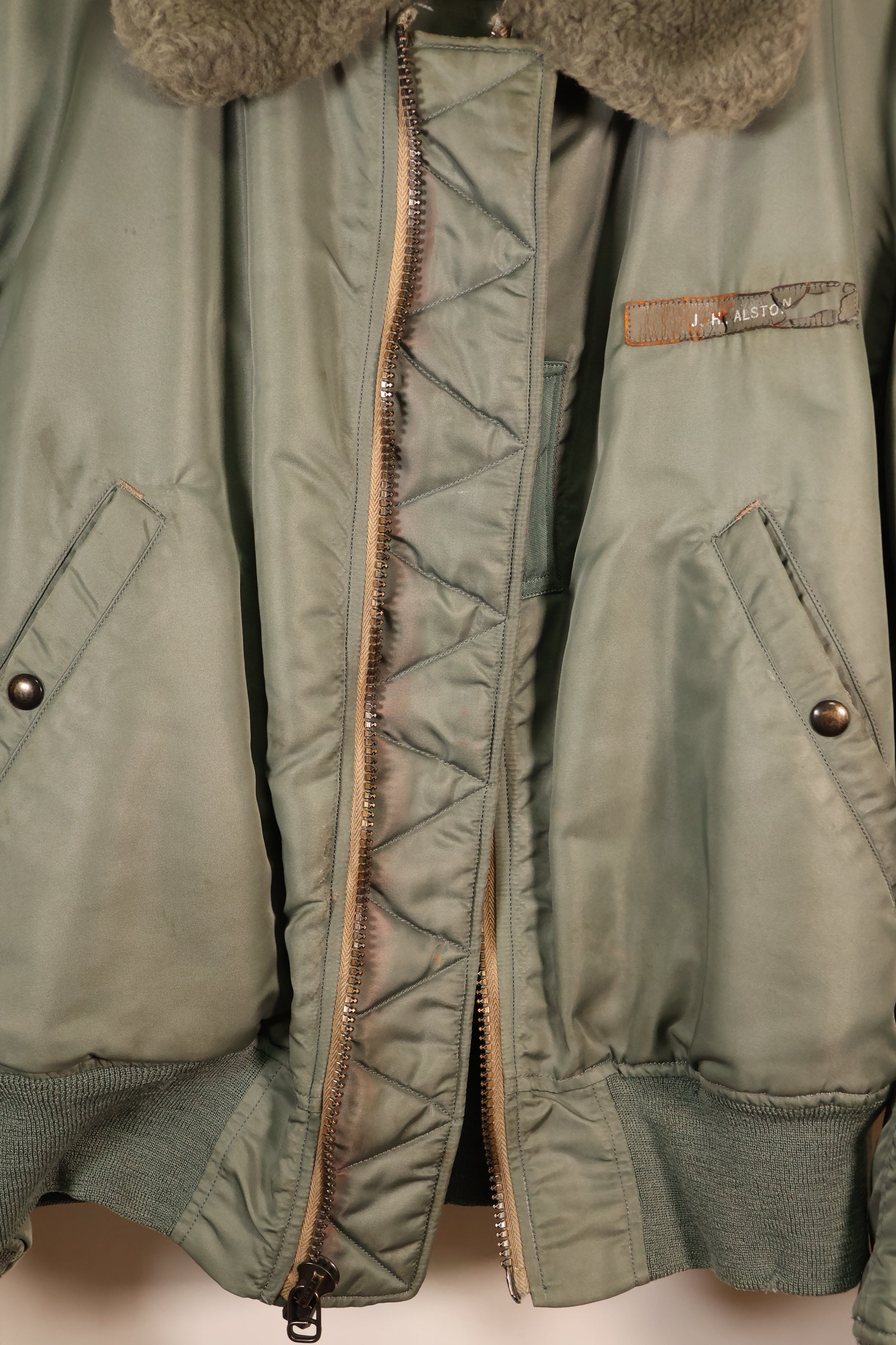 Mid-1950s Test Sample—Estimated Size L or X-LARGE—U.S. Air Force B-15D Flight Jacket—Experimental Test Sample—Good Condition