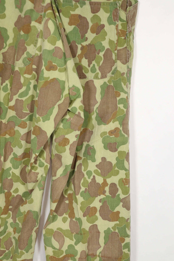 Real Fabric Frogskin Camouflage Pants Duck Hunter Used