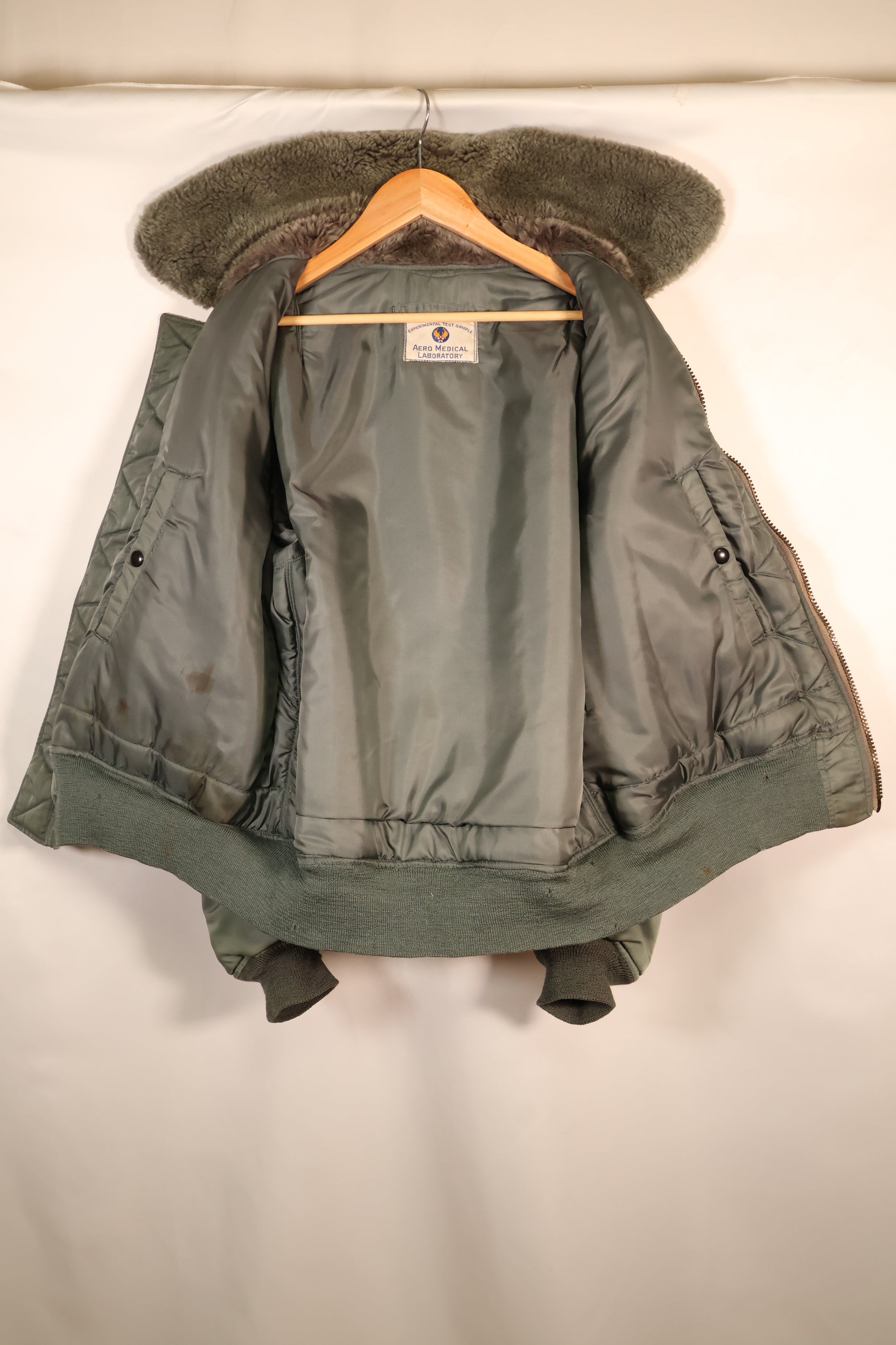 Mid-1950s Test Sample—Estimated Size L or X-LARGE—U.S. Air Force B-15D Flight Jacket—Experimental Test Sample—Good Condition