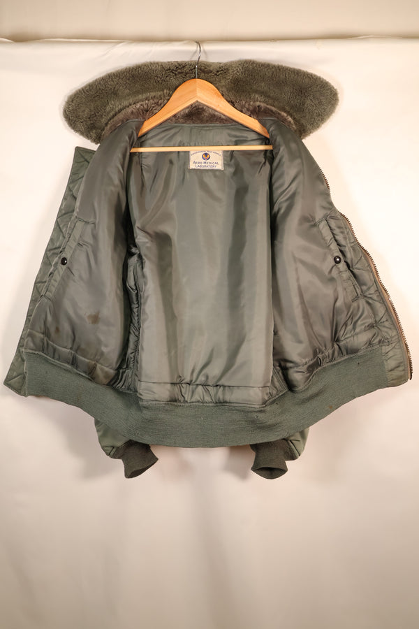 Mid-1950s Test Sample—Estimated Size L or X-LARGE—U.S. Air Force B-15D Flight Jacket—Experimental Test Sample—Good Condition
