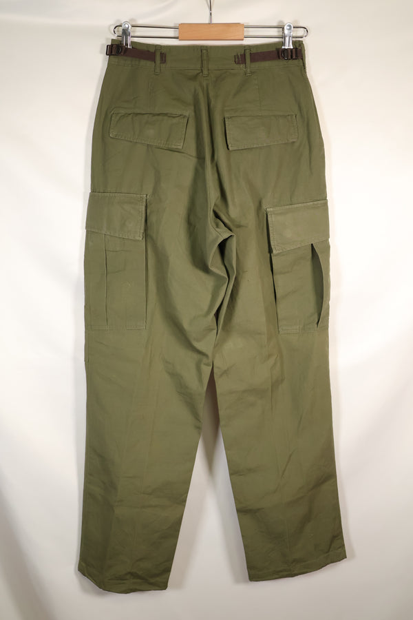 Estimated 1967 Contract S-R 3rd Model Jungle Fatigue Pants Non Rip Good Condition Used