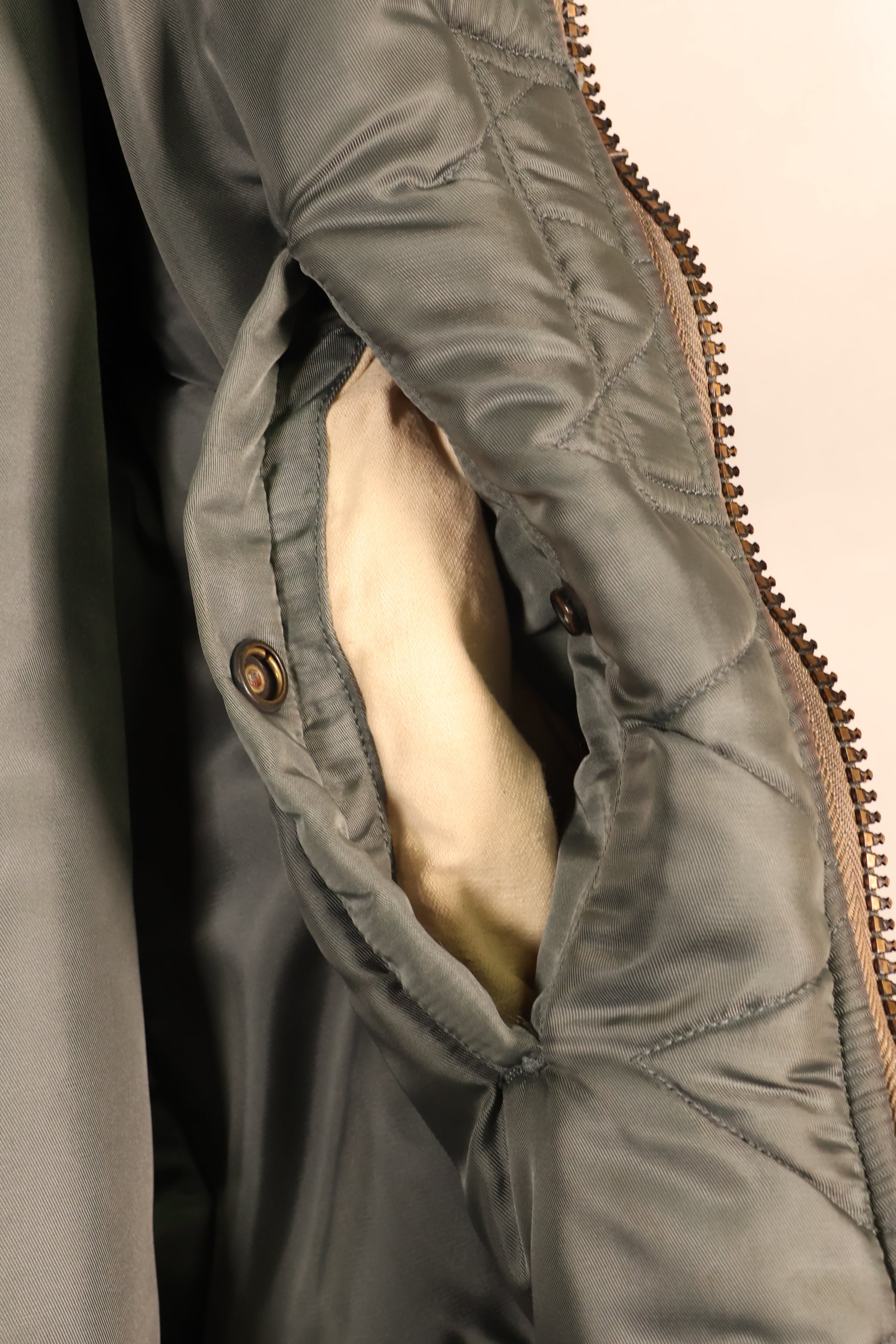 Mid-1950s Test Sample—Estimated Size L or X-LARGE—U.S. Air Force B-15D Flight Jacket—Experimental Test Sample—Good Condition
