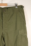 1967 Contract L-L 4th Model Jungle Fatigue Pants in good condition, faded, used.