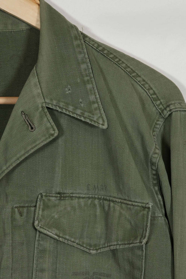 1950's U.S. Marine Corps HBT Uniform P-53 Final HBT Uniform Used A