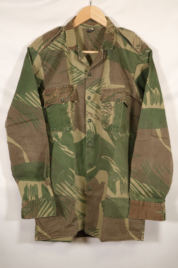 Real Rhodesian Army Rhodesian camouflage PARAMOUNT shirt, faded, used.