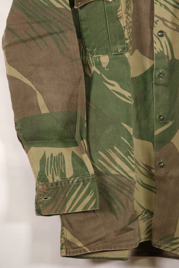 Real Rhodesian Army Rhodesian camouflage PARAMOUNT shirt, faded, used.