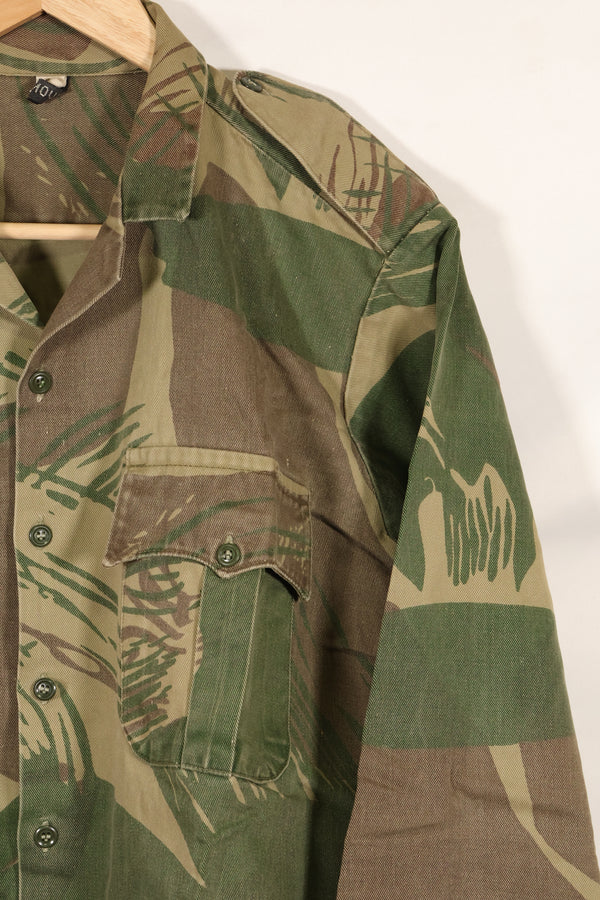 Real Rhodesian Army Rhodesian camouflage PARAMOUNT shirt, faded, used.