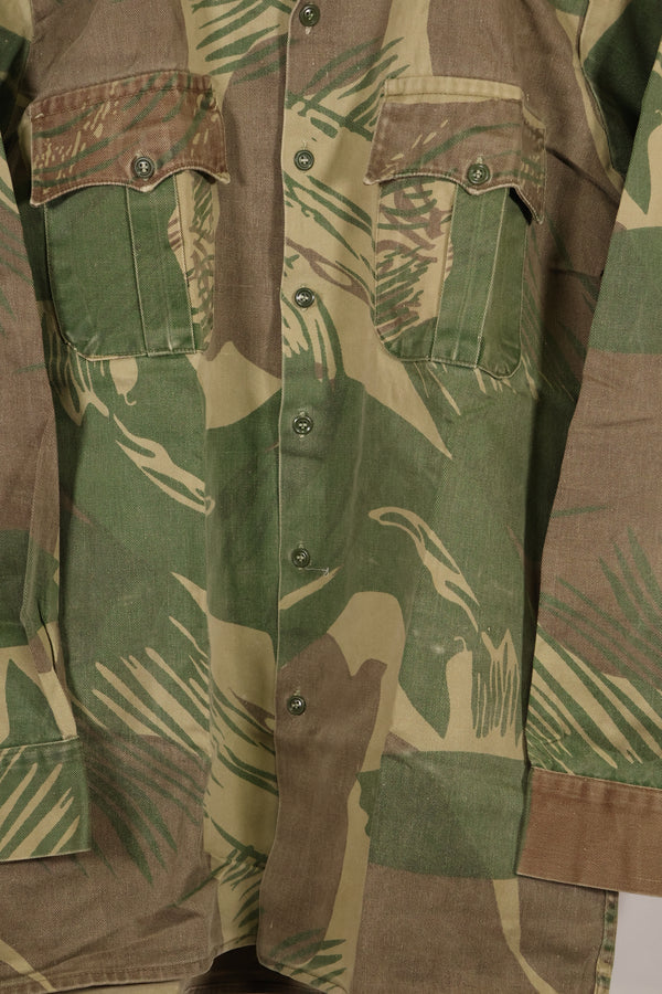 Real Rhodesian Army Rhodesian camouflage PARAMOUNT shirt, faded, used.