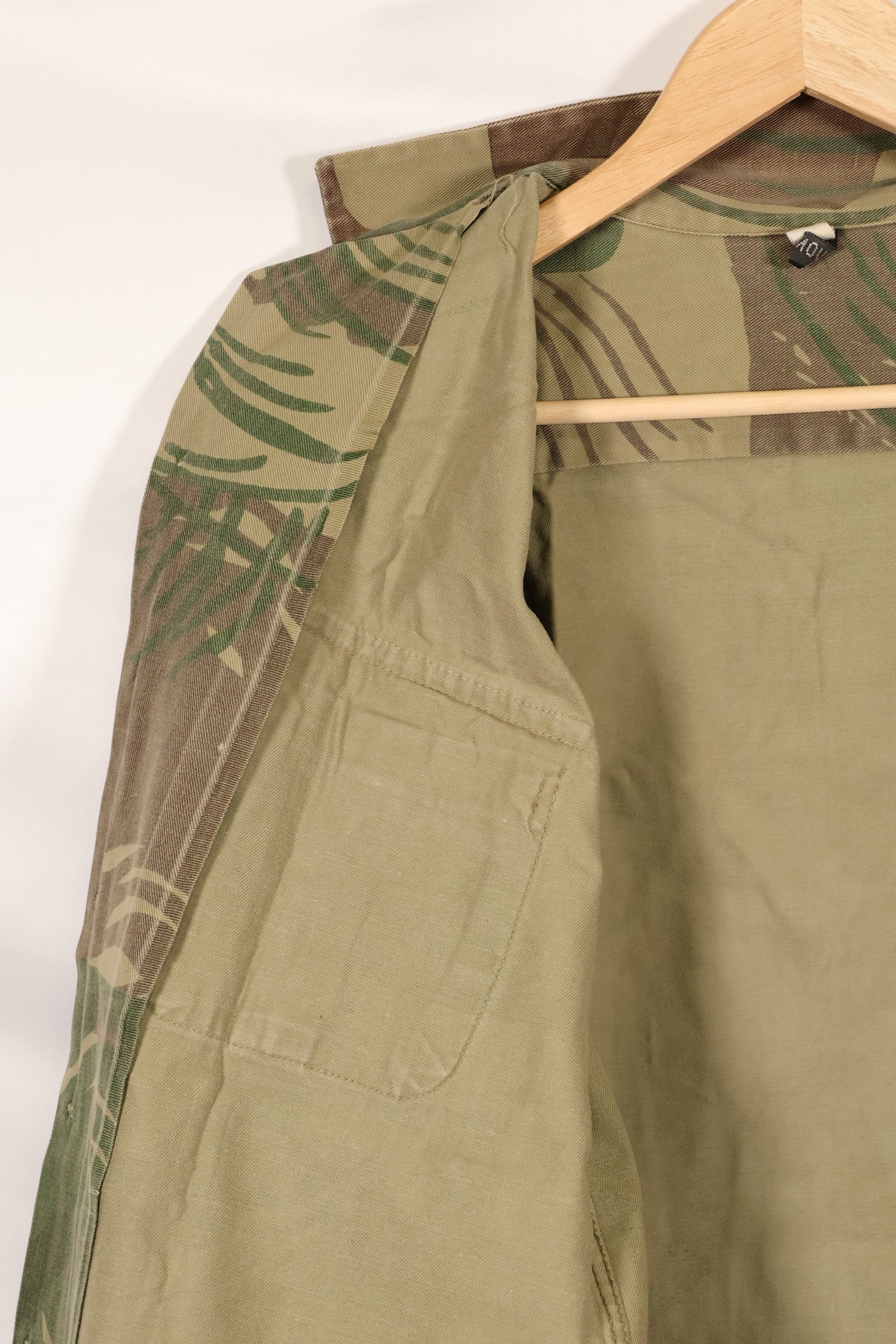 Real Rhodesian Army Rhodesian camouflage PARAMOUNT shirt, faded, used.