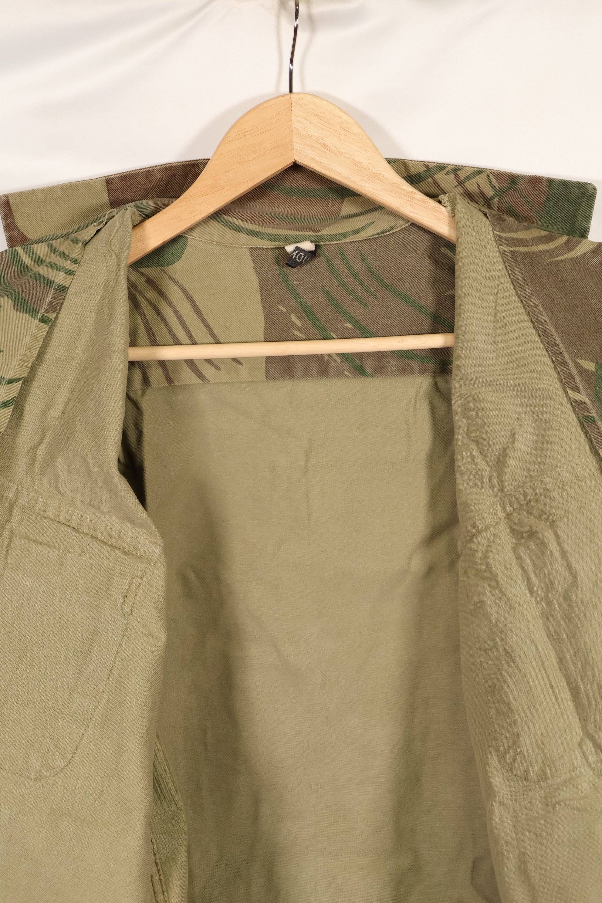 Real Rhodesian Army Rhodesian camouflage PARAMOUNT shirt, faded, used.