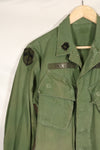 1967 Contract Estimated S-R 3rd Model Jungle Fatigue Jacket 73rd Surveillance Airplane Company  Patch First Attached Used