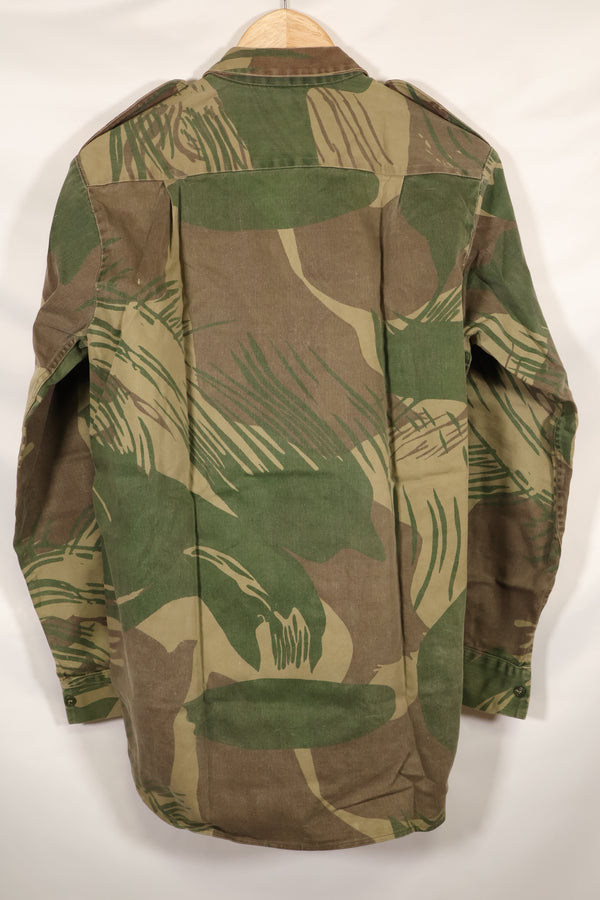 Real Rhodesian Army Rhodesian camouflage PARAMOUNT shirt, faded, used.