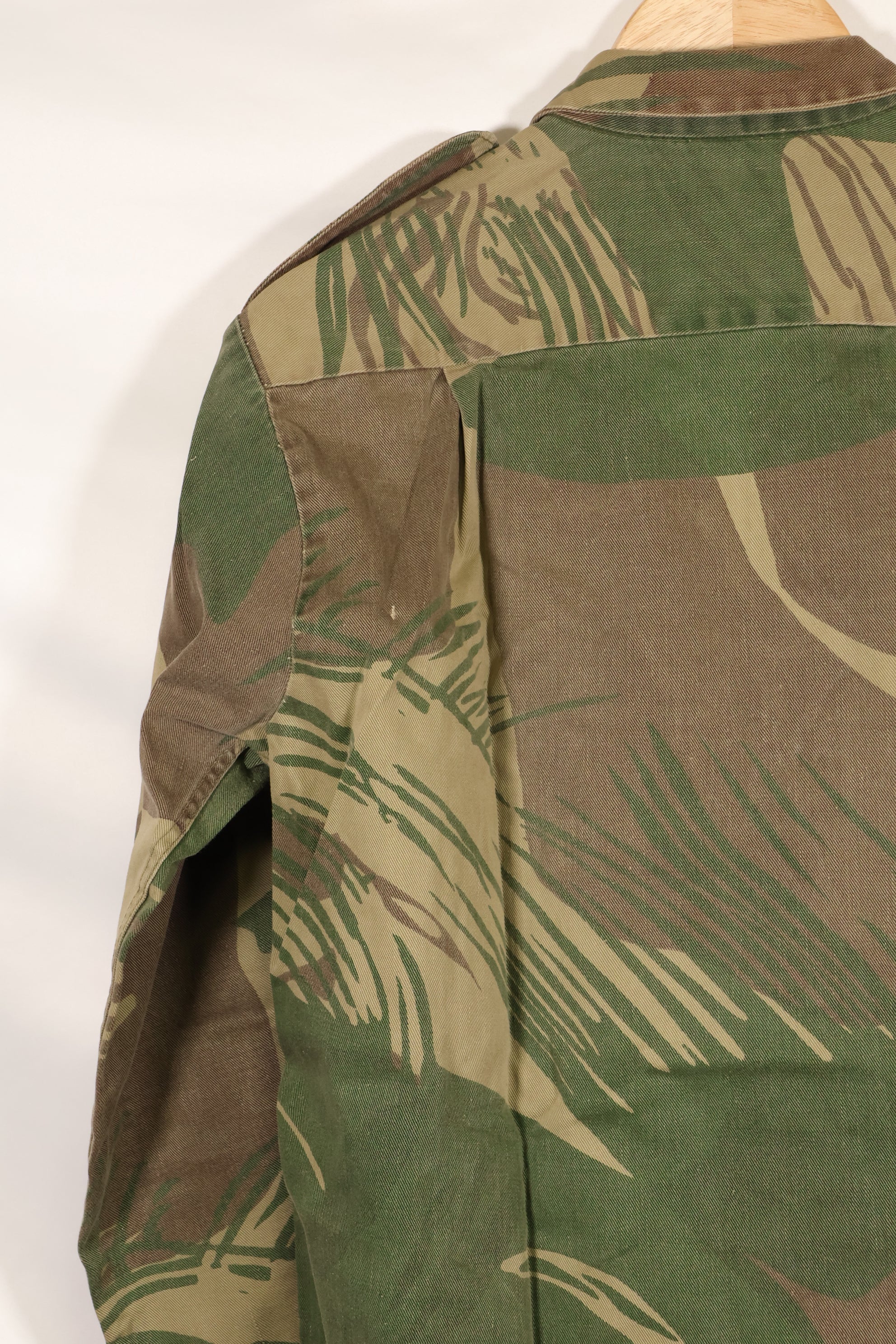 Real Rhodesian Army Rhodesian camouflage PARAMOUNT shirt, faded, used.