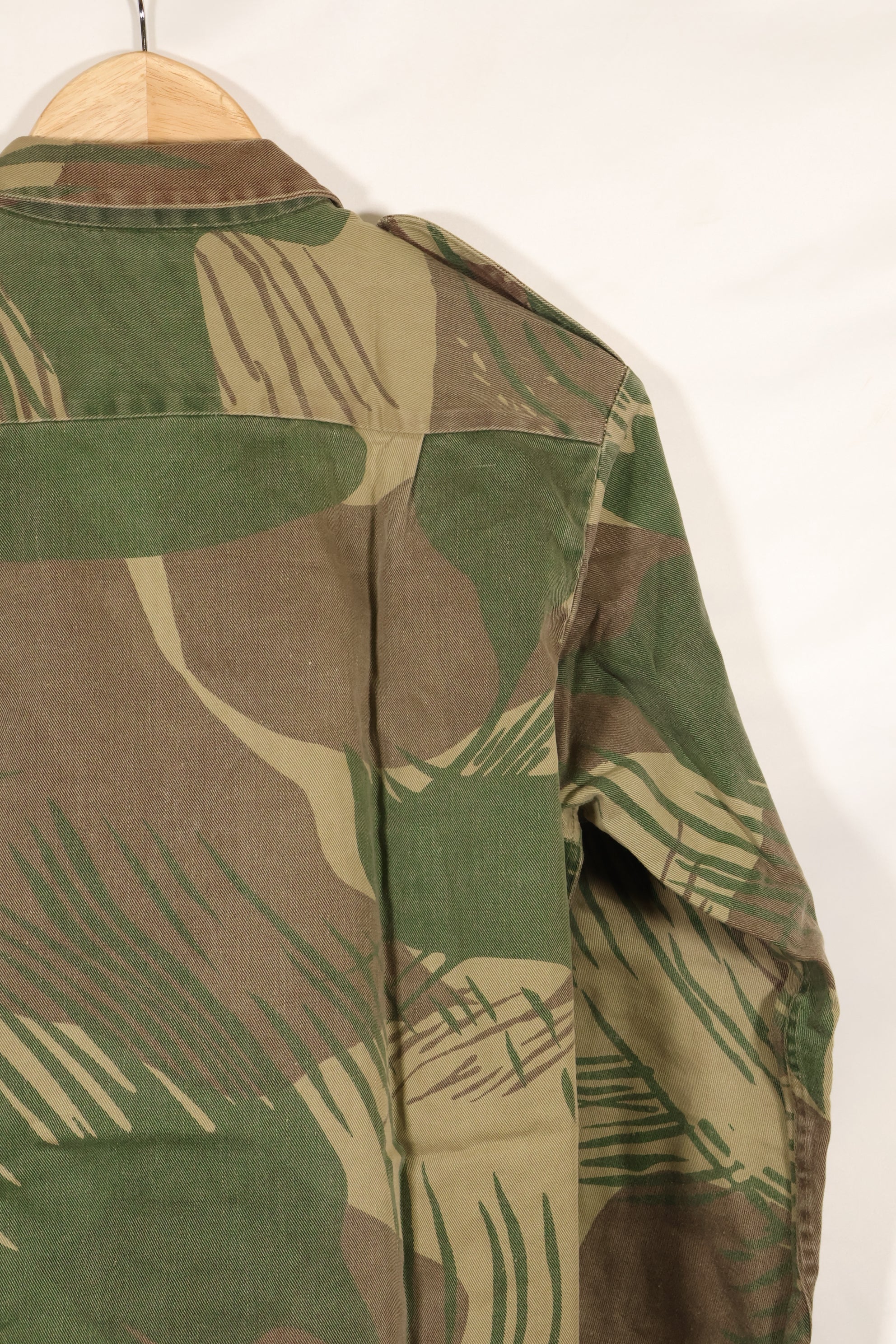 Real Rhodesian Army Rhodesian camouflage PARAMOUNT shirt, faded, used.