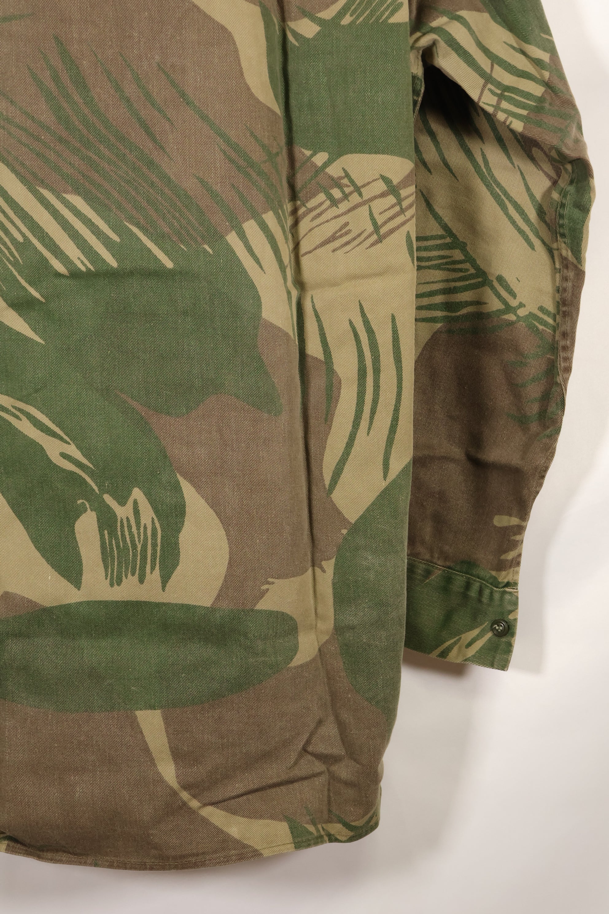 Real Rhodesian Army Rhodesian camouflage PARAMOUNT shirt, faded, used.