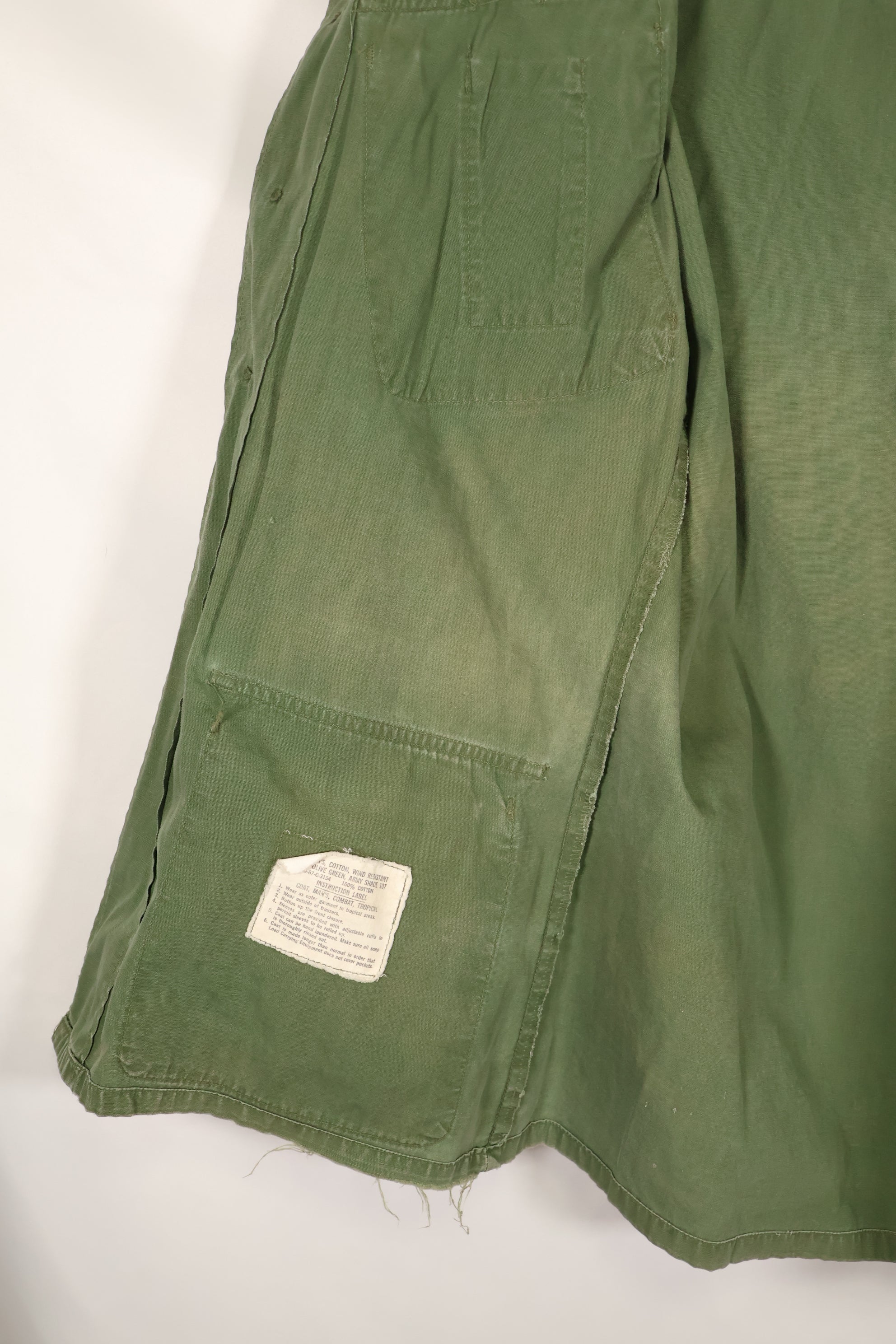 1967 Contract Estimated S-R 3rd Model Jungle Fatigue Jacket 73rd Surveillance Airplane Company  Patch First Attached Used