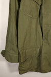 1969 Contract, M-L, 4th Model Jungle Fatigue Jacket, Green Beret Specification, Patches Added Later, Used
