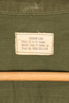 1969 Contract, M-L, 4th Model Jungle Fatigue Jacket, Green Beret Specification, Patches Added Later, Used