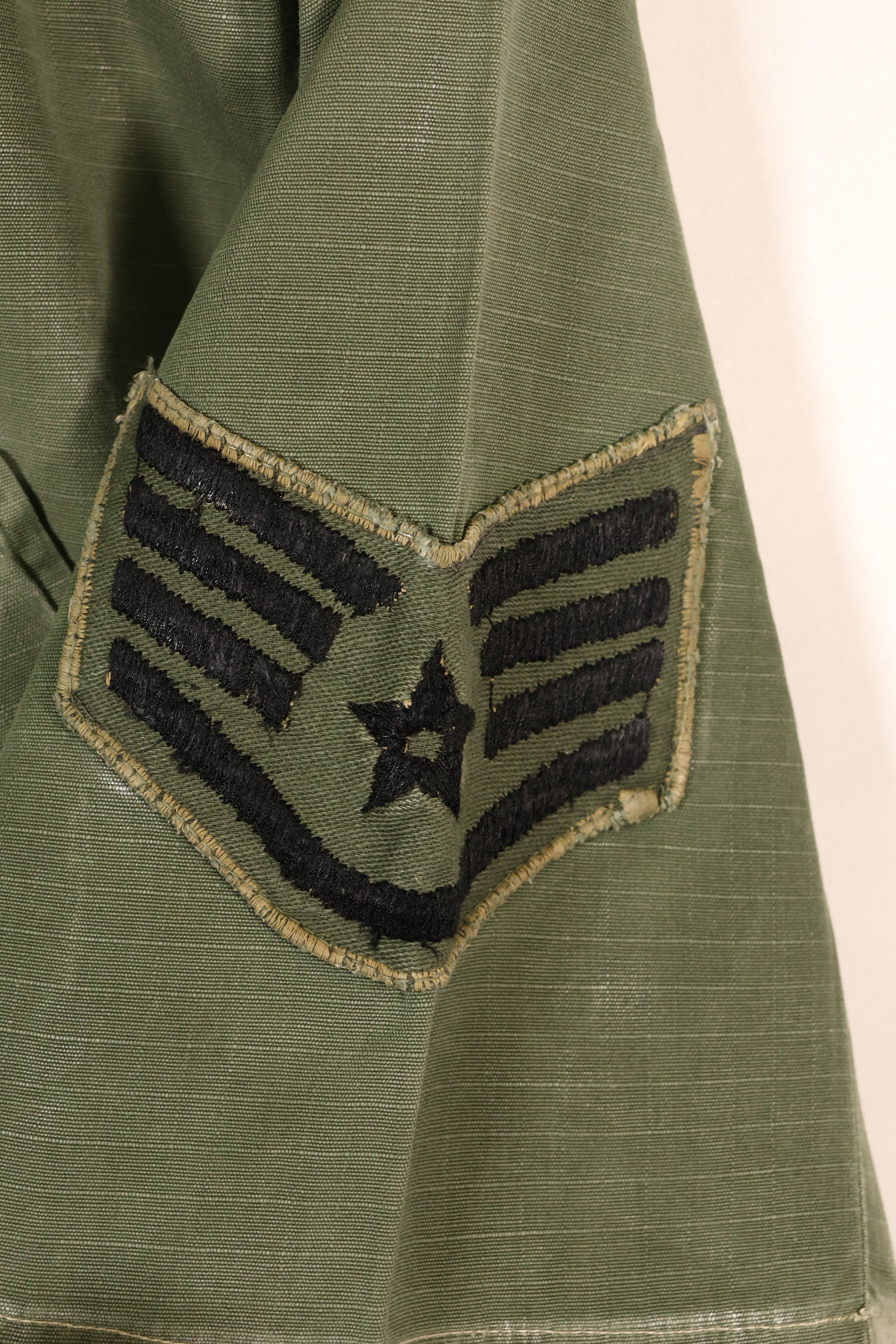 1968 Contract, S-R, USAF, 4th Model Jungle Fatigue Jacket, Short-Sleeve Custom, Used