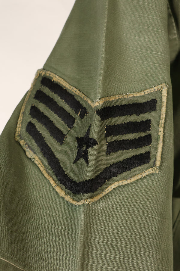 1968 Contract, S-R, USAF, 4th Model Jungle Fatigue Jacket, Short-Sleeve Custom, Used