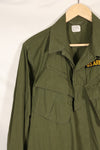 1967 Contract M-R 3rd Model Jungle Fatigue Jacket with patches, good condition, used.
