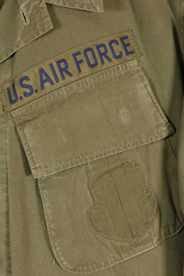 1969 Contract, S-R, USAF Issue, 4th Model Jungle Fatigue Jacket, Used