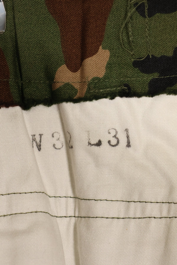 1980's Okinawa souvenir ERDL camouflage Woodland camouflage locally made pants, unused.