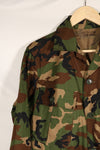 1980's Okinawa souvenir ERDL camouflage woodland camouflage locally made jacket, never used.